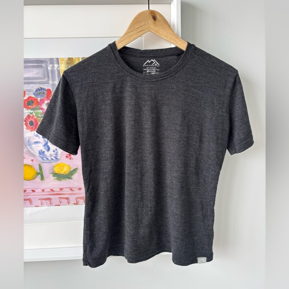 Merino tech superfine merino wool athletic t shirt